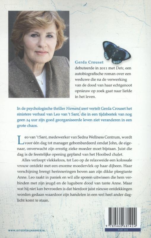 Achterkant van Niemand weet