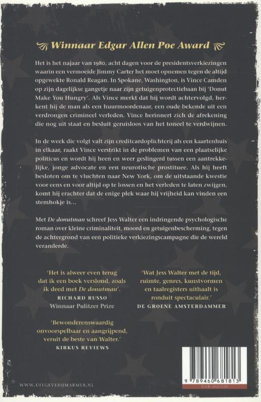 Achterkant van De donut man