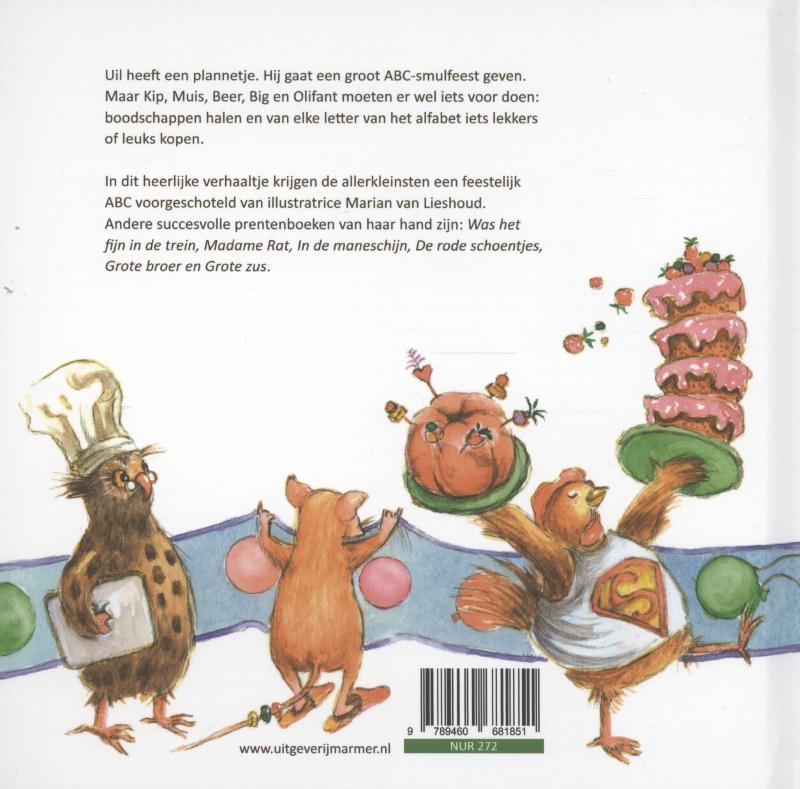 Achterkant van ABC feest