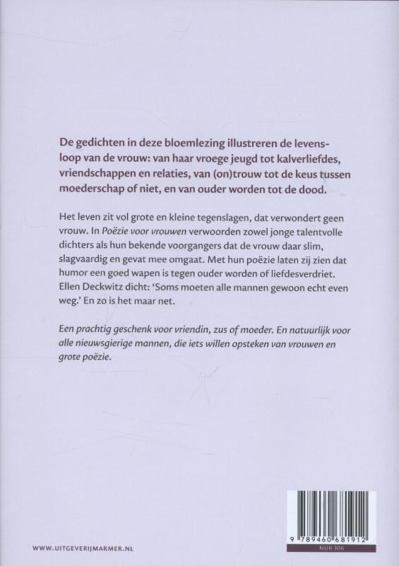Achterkant van Poezie voor vrouwen