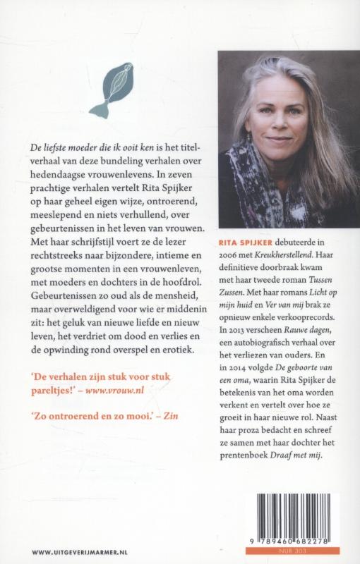 Achterkant van De liefste moeder die ik ooit ken