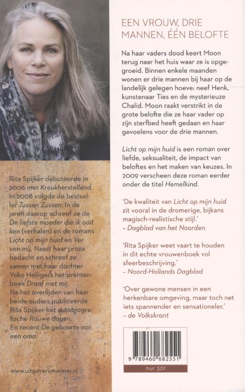 Achterkant van Licht op mijn huid