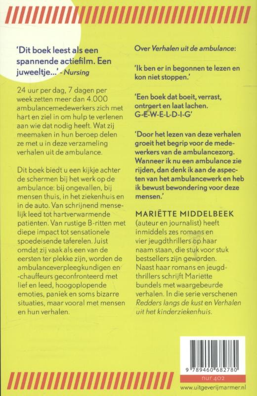 Achterkant van Verhalen uit de ambulance