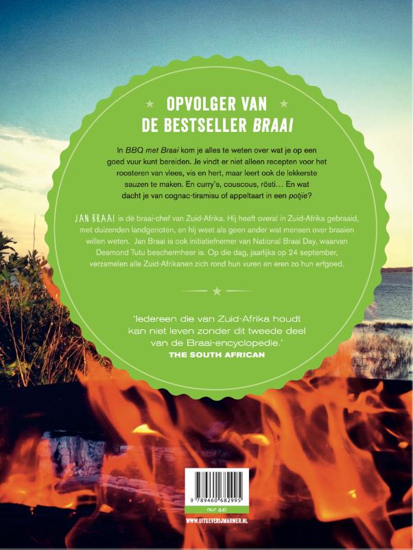 Achterkant van BBQ met Braai