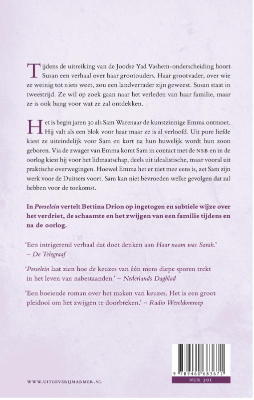 Achterkant van Porselein