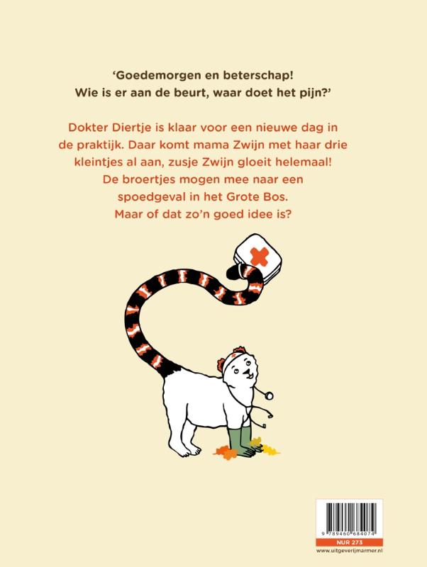 Achterkant van Dokter Diertje & de zielige zwijntjes
