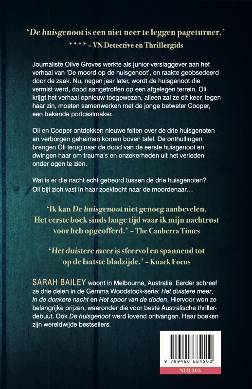 Achterkant van De huisgenoot