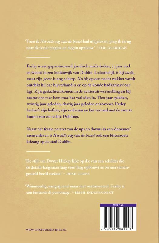 Achterkant van Het kille oog van de hemel