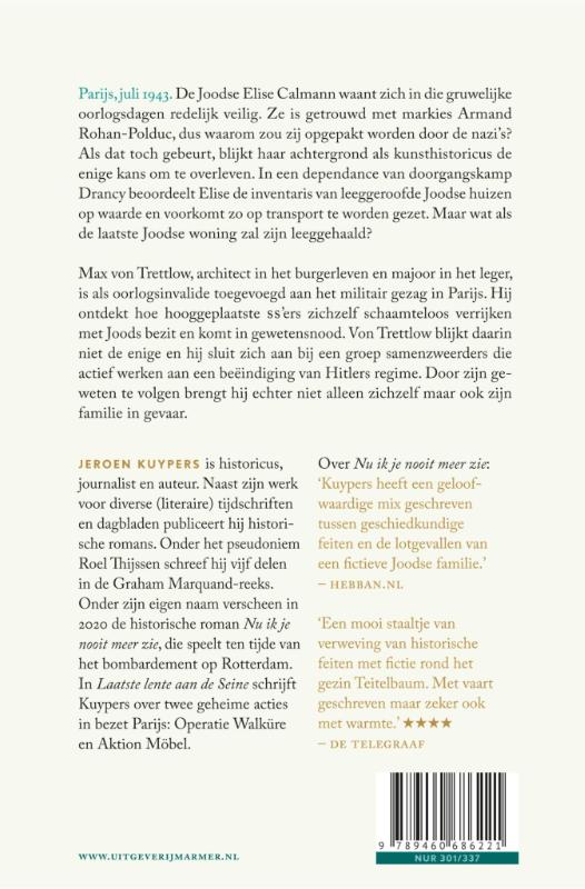 Achterkant van Laatste lente aan de Seine