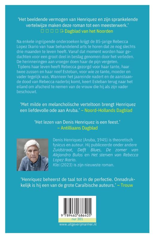 Achterkant van Het sterven van Rebecca Lopez Ikario
