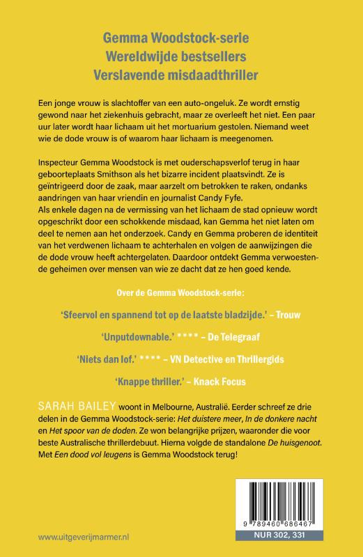 Achterkant van Een dood vol leugens