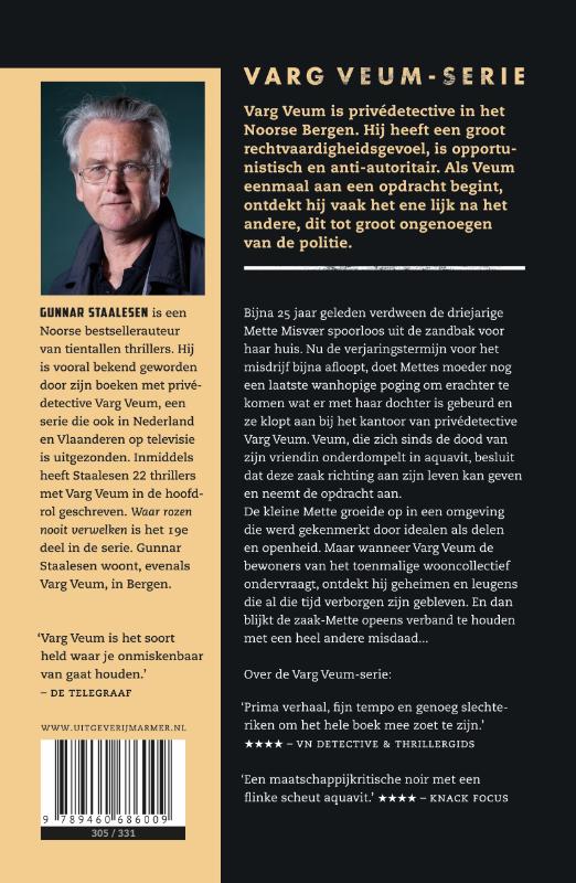 Achterkant van Waar rozen nooit verwelken