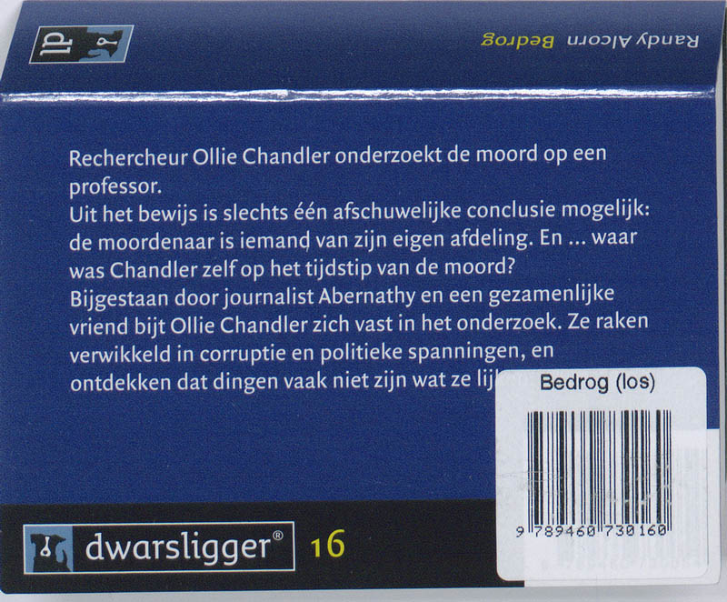 Achterkant van Bedrog