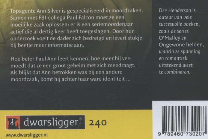 Achterkant van De geheimdrager