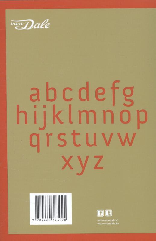 Achterkant van Van Dale Pocketwoordenboek Frans-Nederlands
