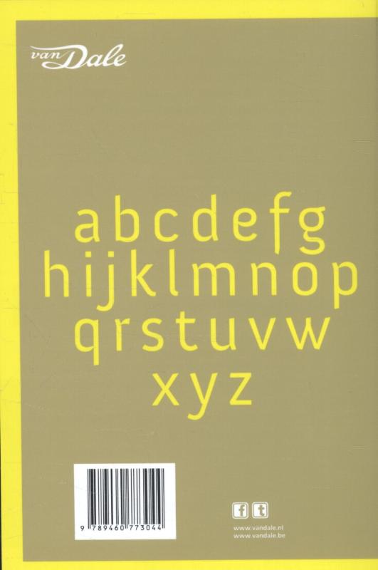 Achterkant van Van Dale Pocketwoordenboek Duits-Nederlands