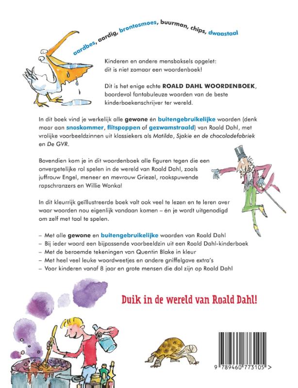 Achterkant van Roald Dahl Woordenboek