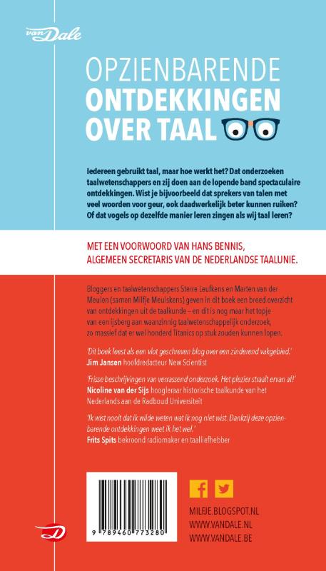 Achterkant van Opzienbarende ontdekkingen over taal