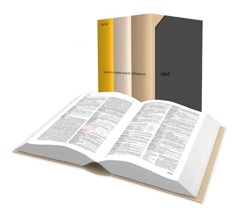 Achterkant van Van Dale Groot woordenboek van de Nederlandse taal