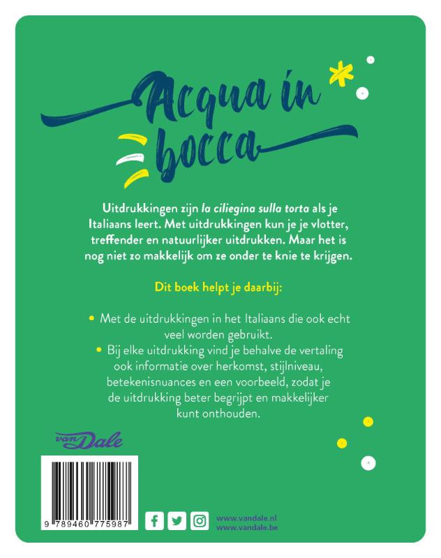 Achterkant van Acqua in bocca