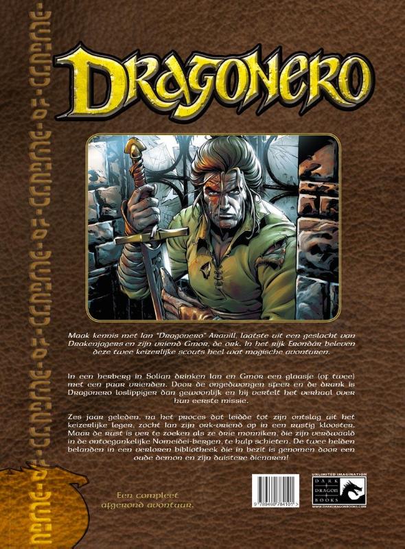 Achterkant van Dragonero
