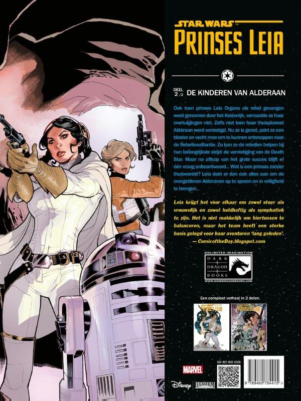 Achterkant van 2 De kinderen van Alderaan