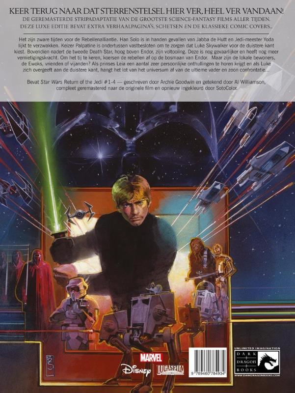 Achterkant van Episode VI