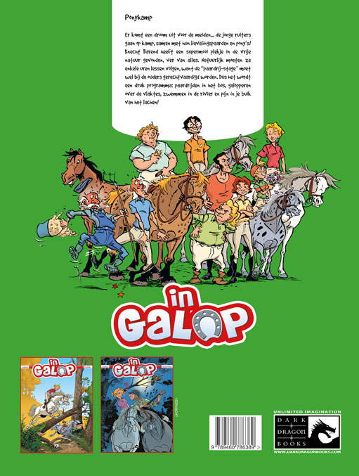 Achterkant van In Galop Ponykamp
