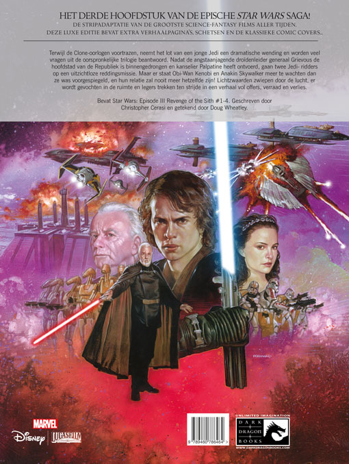 Achterkant van Revenge of the Sith