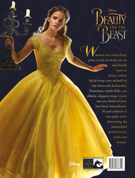 Achterkant van Beauty and the Beast