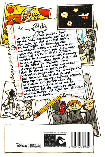 Achterkant van 2 De Padawan is terug