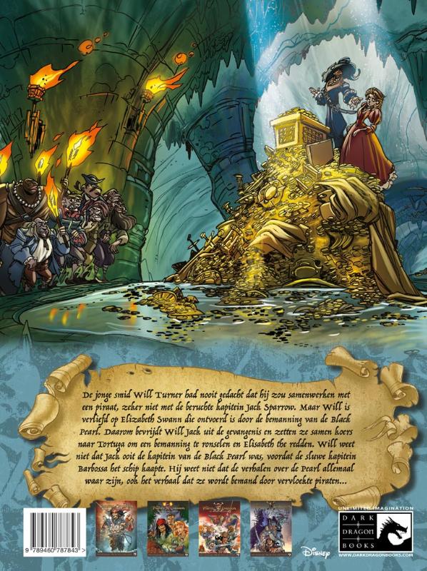 Achterkant van Pirates of the Caribbean