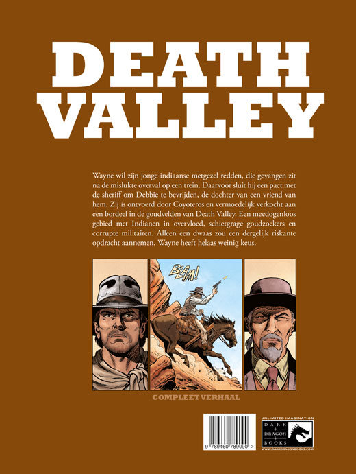 Achterkant van Death Valley
