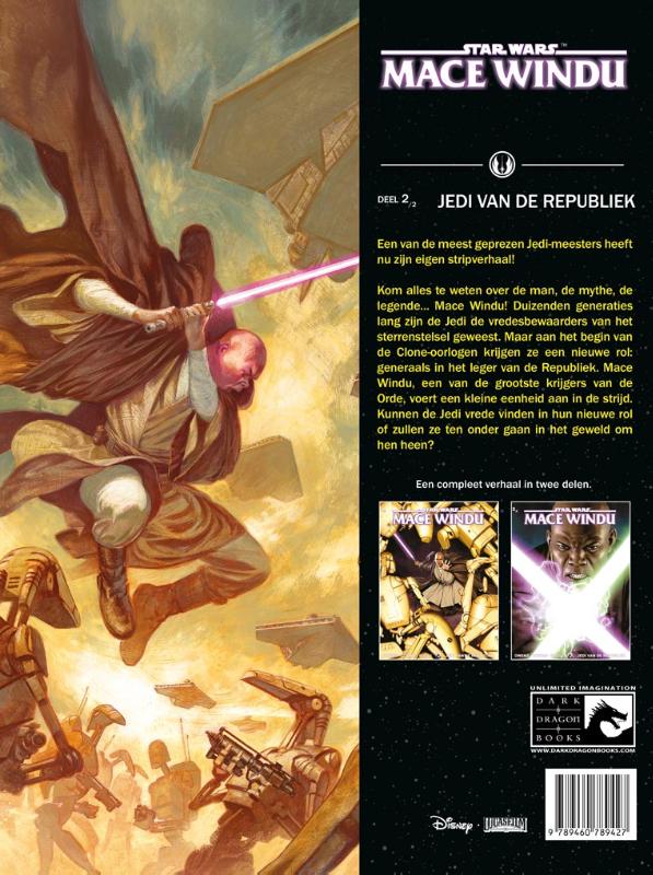 Achterkant van 2 jedi van de republiek