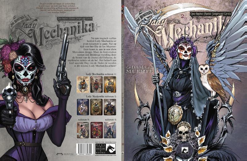 Achterkant van La Dama de la Muerte