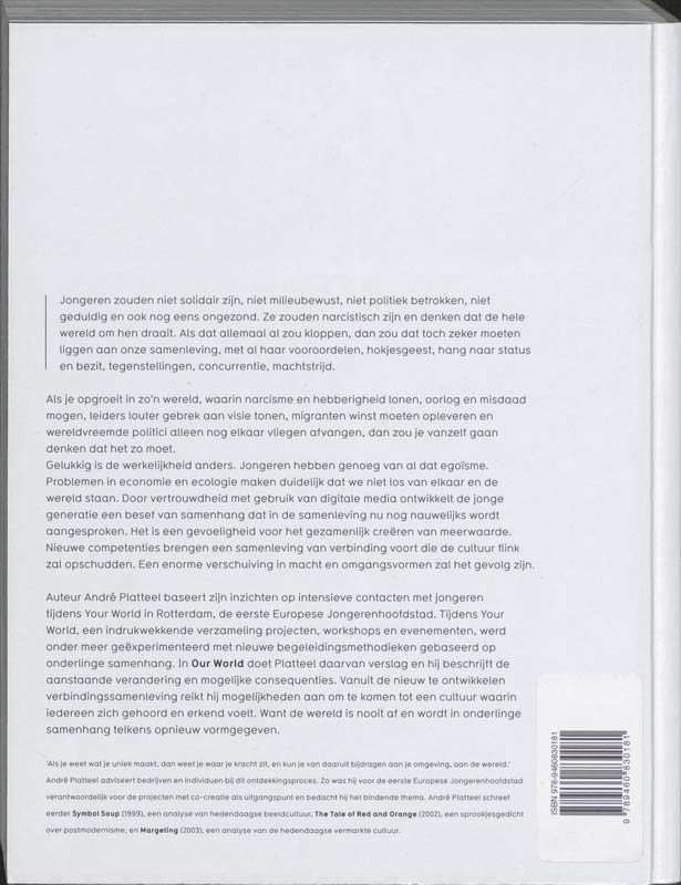Achterkant van Our World