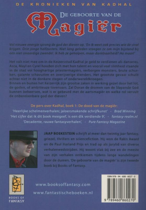 Achterkant van Boek 2 De geboorte van de magier