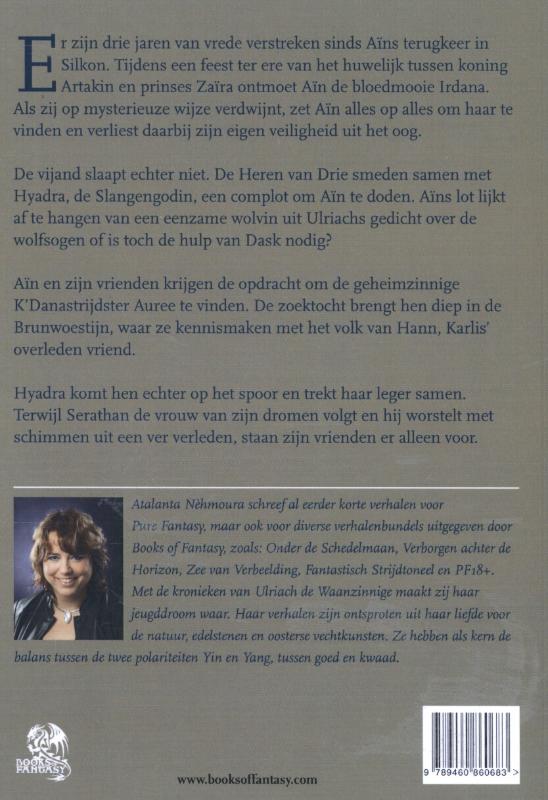 Achterkant van De wolvenmeesteres