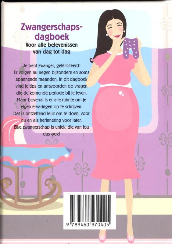 Achterkant van Zwangerschapsdagboek