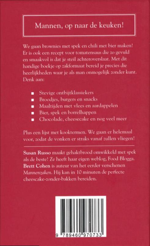 Achterkant van Recepten die iedere MAN moet kennen
