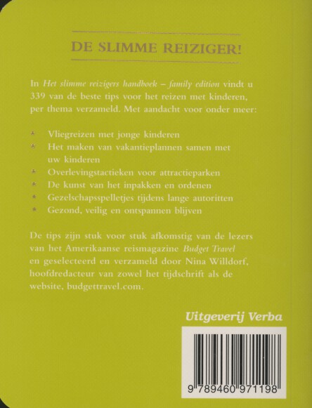 Achterkant van Het slimme reizigers handboek
