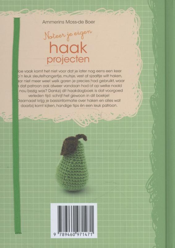 Achterkant van Noteer je eigen haakprojecten
