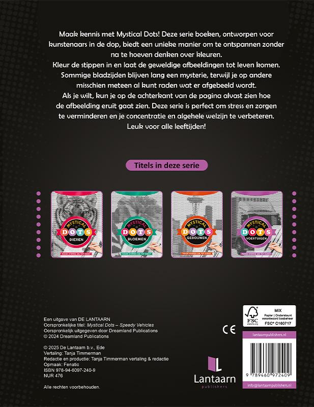 Achterkant van Mystical dots - Voertuigen