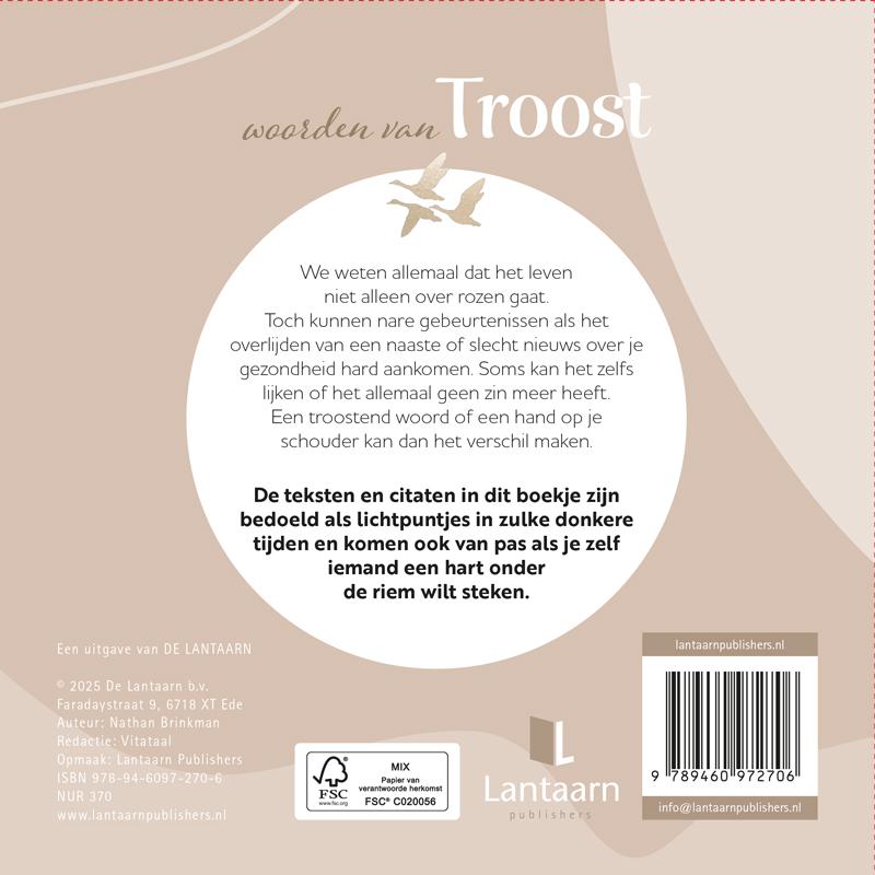 Achterkant van Levensmomenten - Woorden van troost