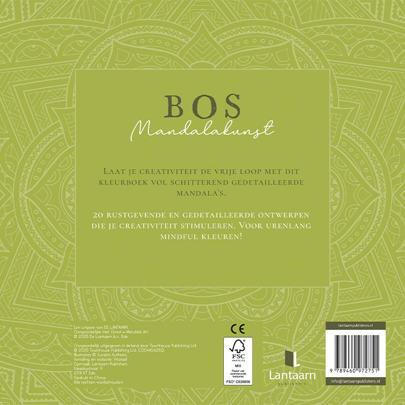 Achterkant van Bos - mandalakunst