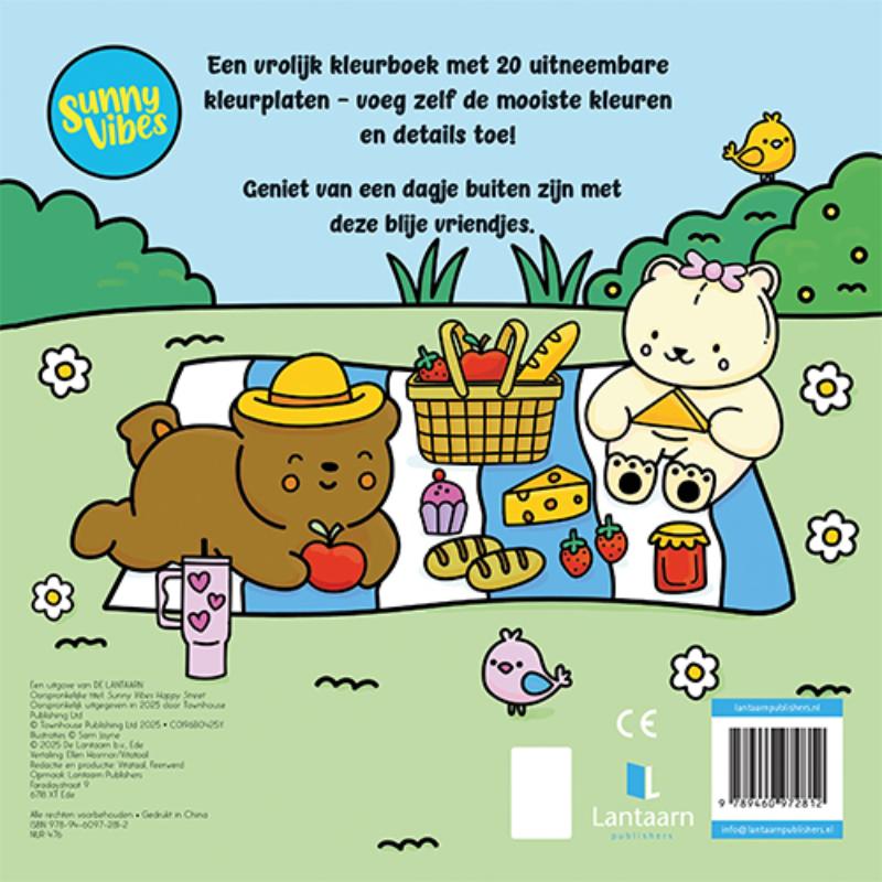 Achterkant van Sunny vibes - Happy street
