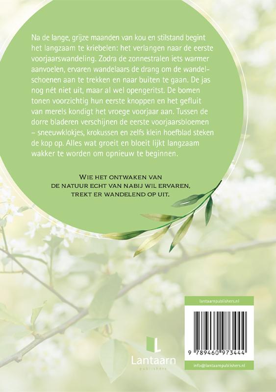 Achterkant van Wandelen in het voorjaar