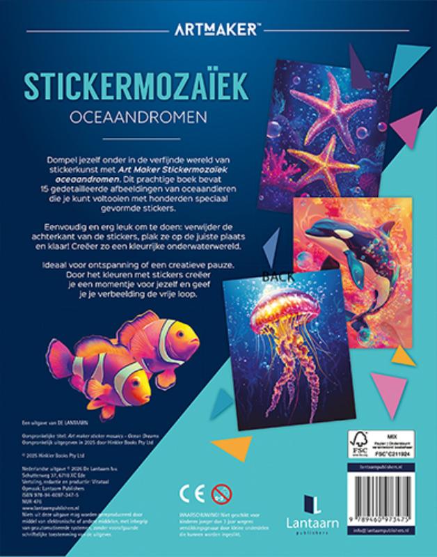 Achterkant van Stickermozaïek - Oceaandromen