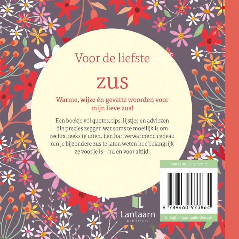 Achterkant van Voor de liefste zus
