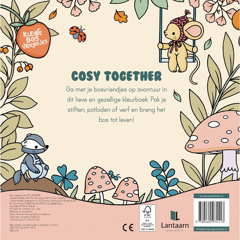 Achterkant van Kleine bosvriendjes - Cosy together
